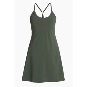 Outdoor Voices Olive Green Exercise Dress Sz XL Built In Shorts Athletic Tennis